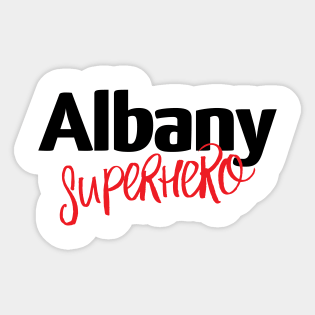 Albany Superhero Sticker by ProjectX23Red